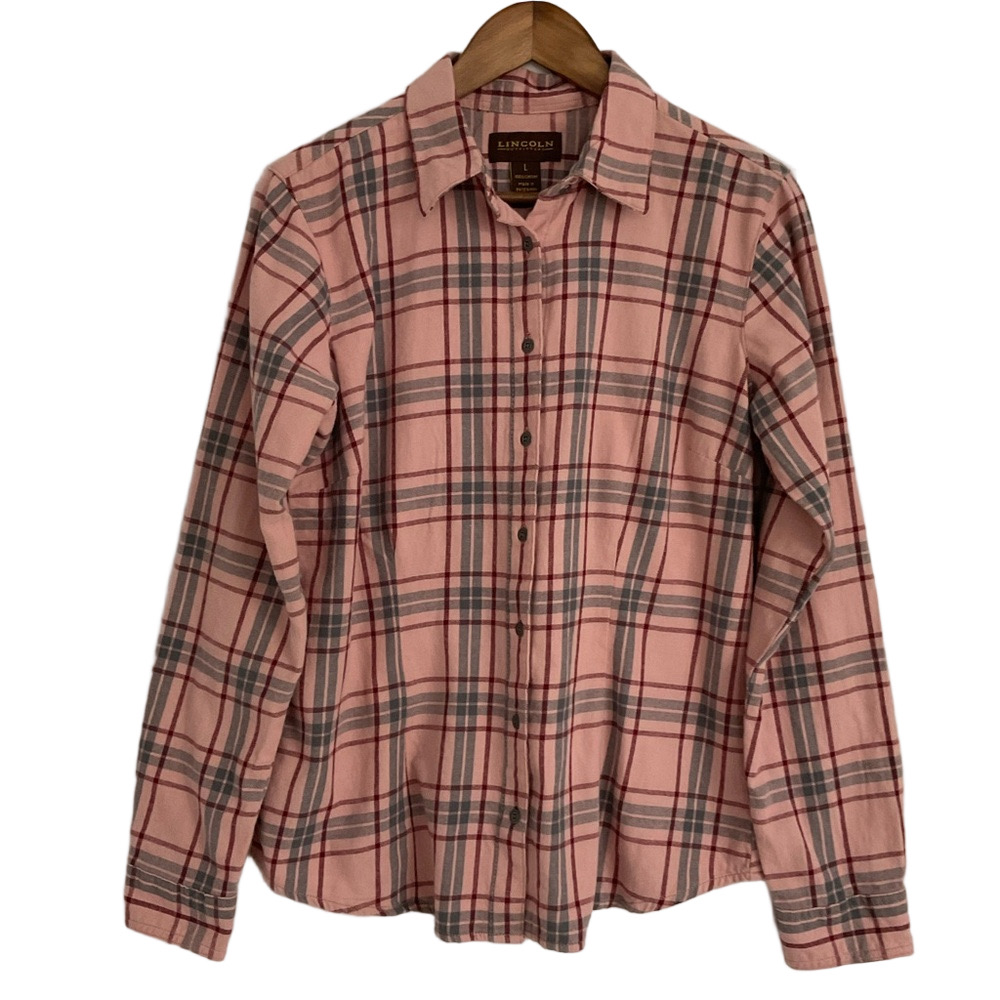 Lincoln Outfitters Women’s Plaid Flannel Shirt Size L